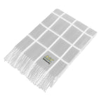 Charleston Throw Blanket with Fringe - Gray - Embroidery