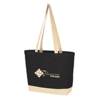 Charlie Cotton Tote Bag, 10 oz - Black - Silk Screen