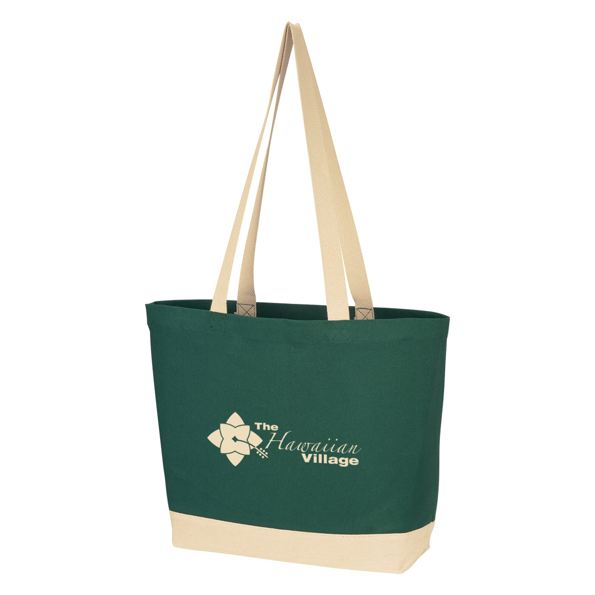 Charlie Cotton Tote Bag, 10 oz - Hunter Green - Silk Screen