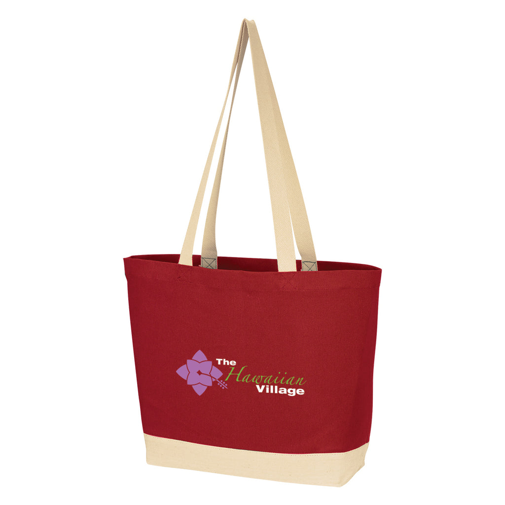 Charlie Cotton Tote Bag, 10 oz - Red - Colorbrite