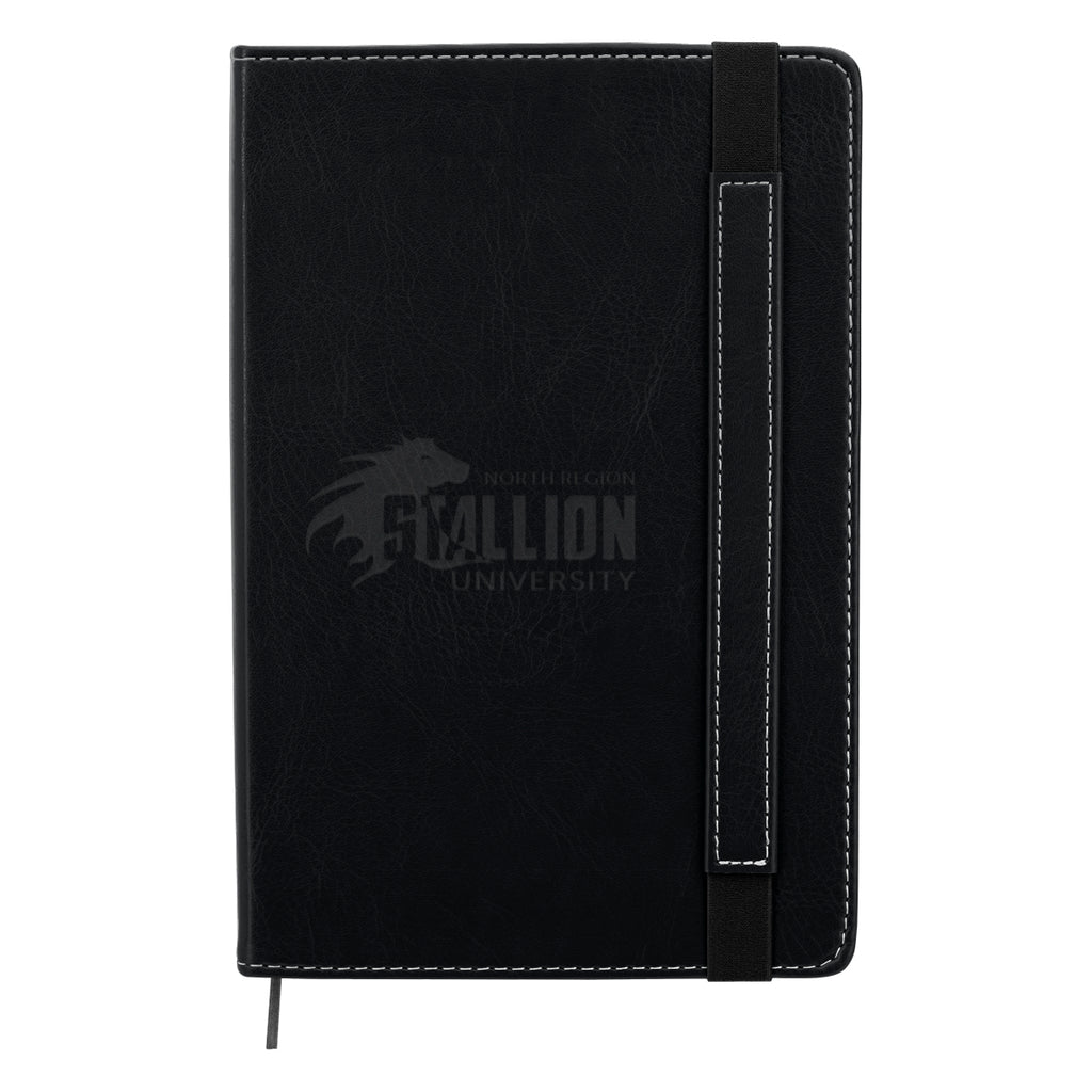Charlotte Notebook Journal - Black - Debossing