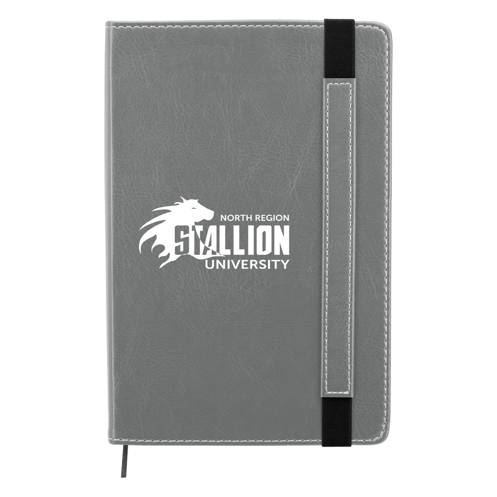 Charlotte Notebook Journal - Gray - Silk Screen