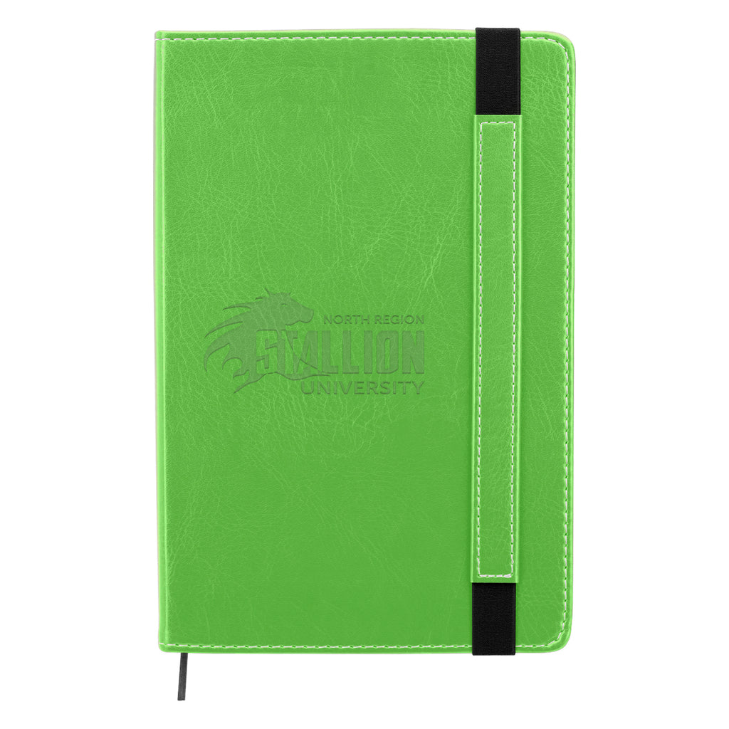 Charlotte Notebook Journal - Lime Green - Debossing