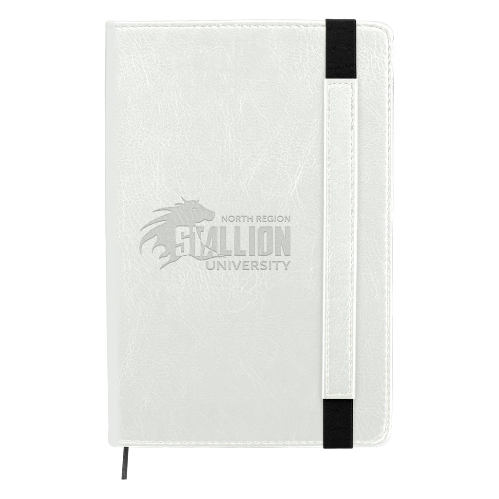 Charlotte Notebook Journal - White - Debossing