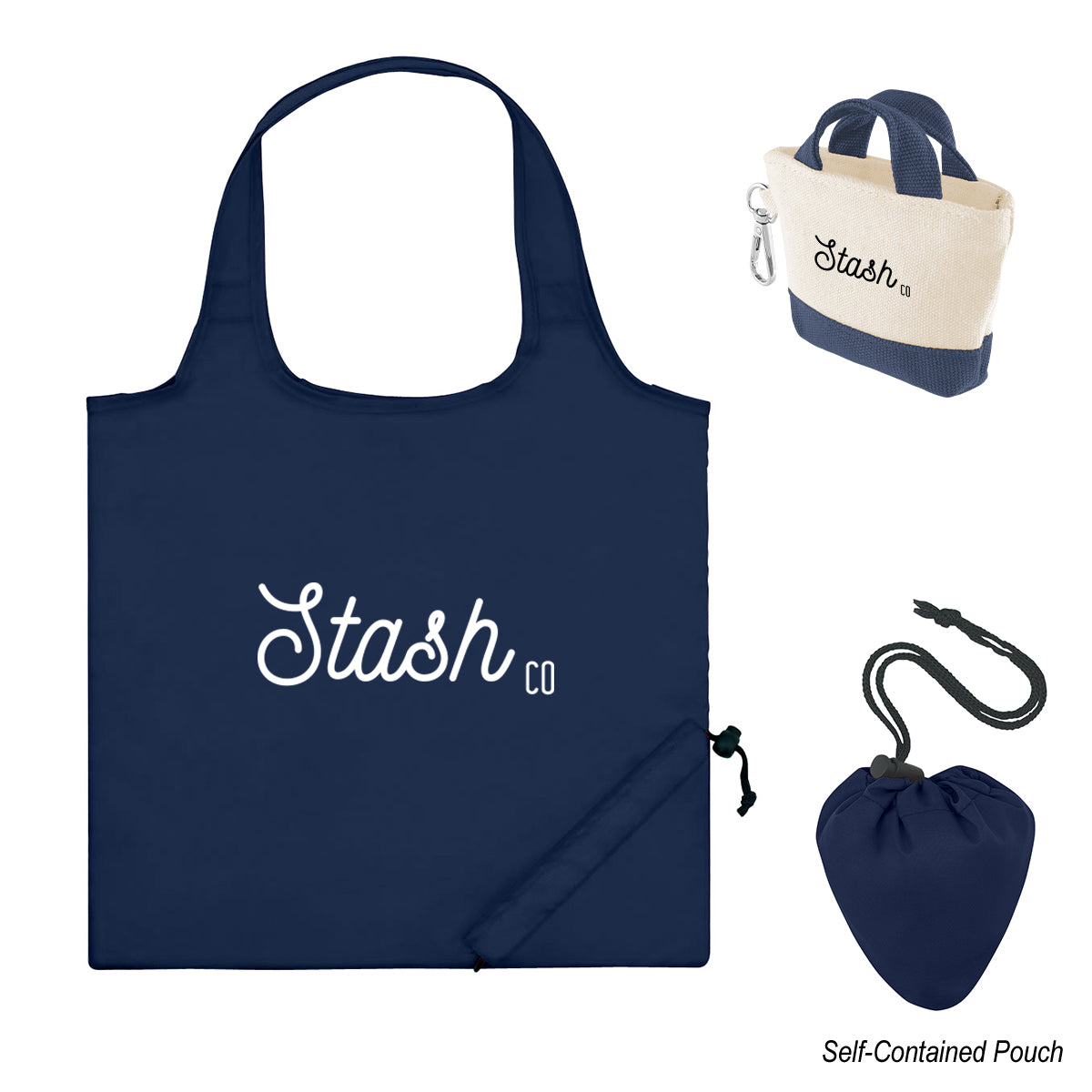 Charm and Carry Kit - Navy - Silk Screen