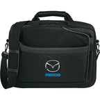 CheckMate TSA Computer Briefcase for 15 Inch Laptops Transfer - Black - Front 3