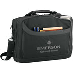 CheckMate TSA Computer Briefcase for 15 Inch Laptops Transfer - Black - Front