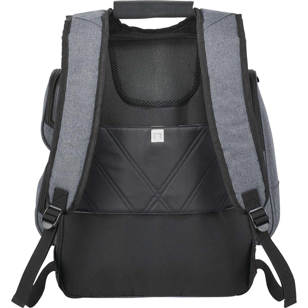 Checkpoint Friendly Laptop Backpack with File Divider, 17 Inch Transfer - Charcoal - Back
