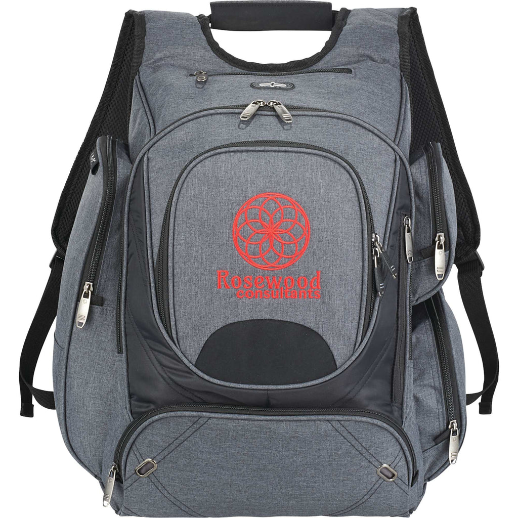 Checkpoint Friendly Laptop Backpack with File Divider, 17 Inch Transfer - Charcoal - Front
