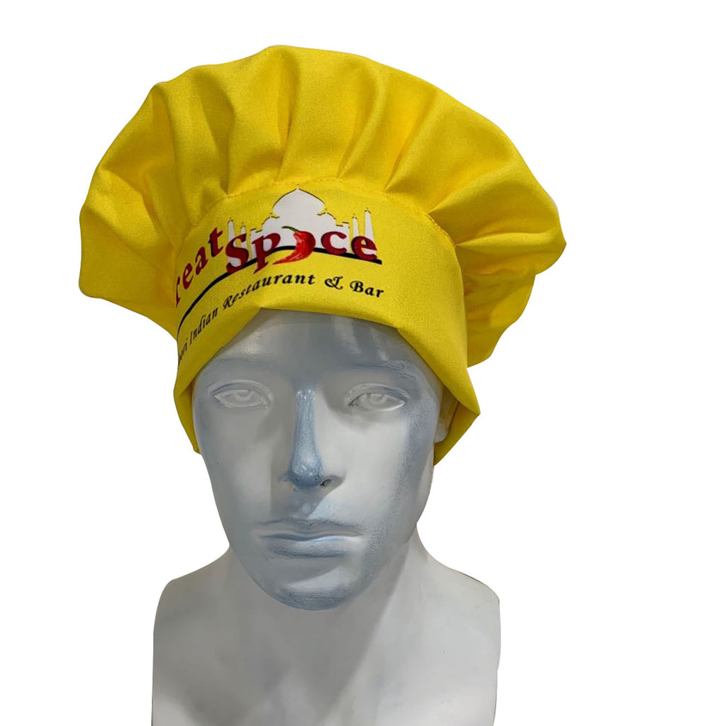 Chef Hat Printed in Full Color Sublimation - Chef Hat - Full Color Custom Print
