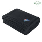 Chenille Blanket in Recycled PET - Black - Embroidery