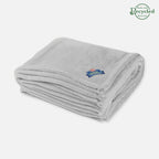 Chenille Blanket in Recycled PET - Gray - Embroidery