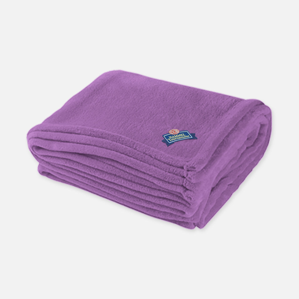 Chenille Blanket in Recycled PET - Purple - Embroidery