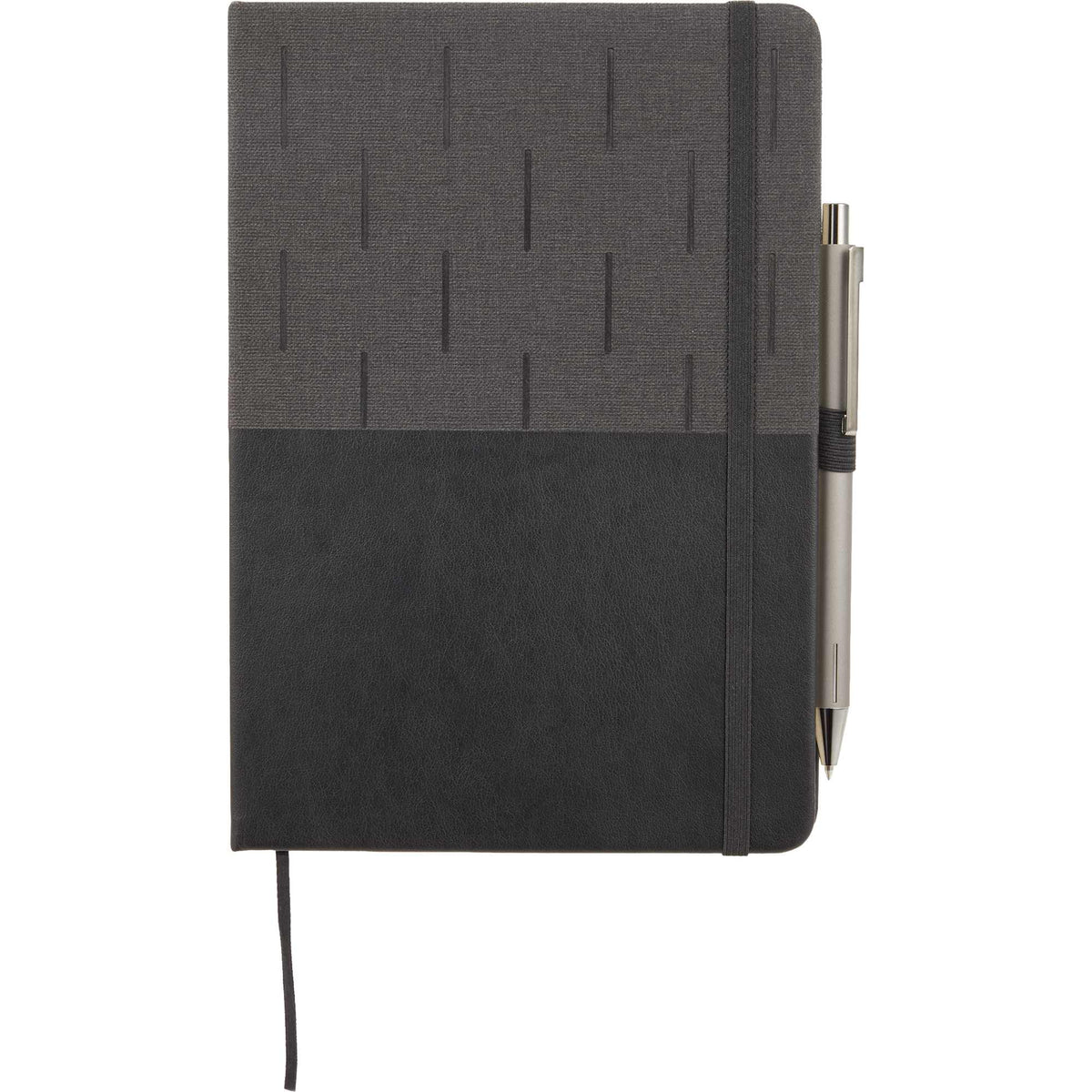 Chesapeake Recycled Journal, 5.5 x 8.5 Inches - Black - Detail