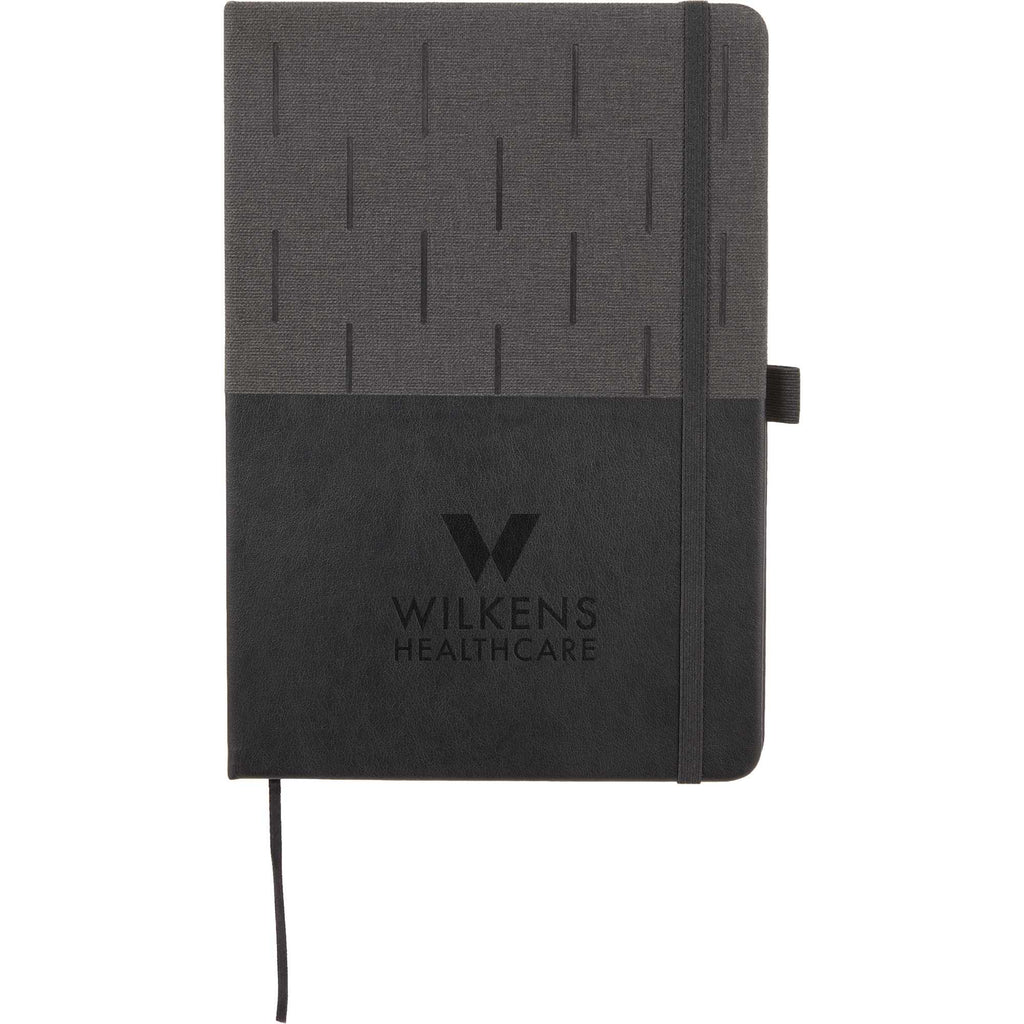 Chesapeake Recycled Journal, 5.5 x 8.5 Inches - Black - Front