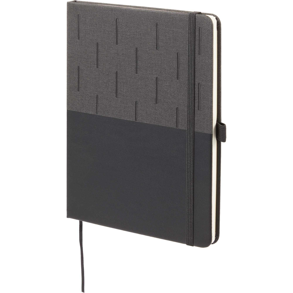 Chesapeake Recycled Journal, 5.5 x 8.5 Inches - Black - Left Angle