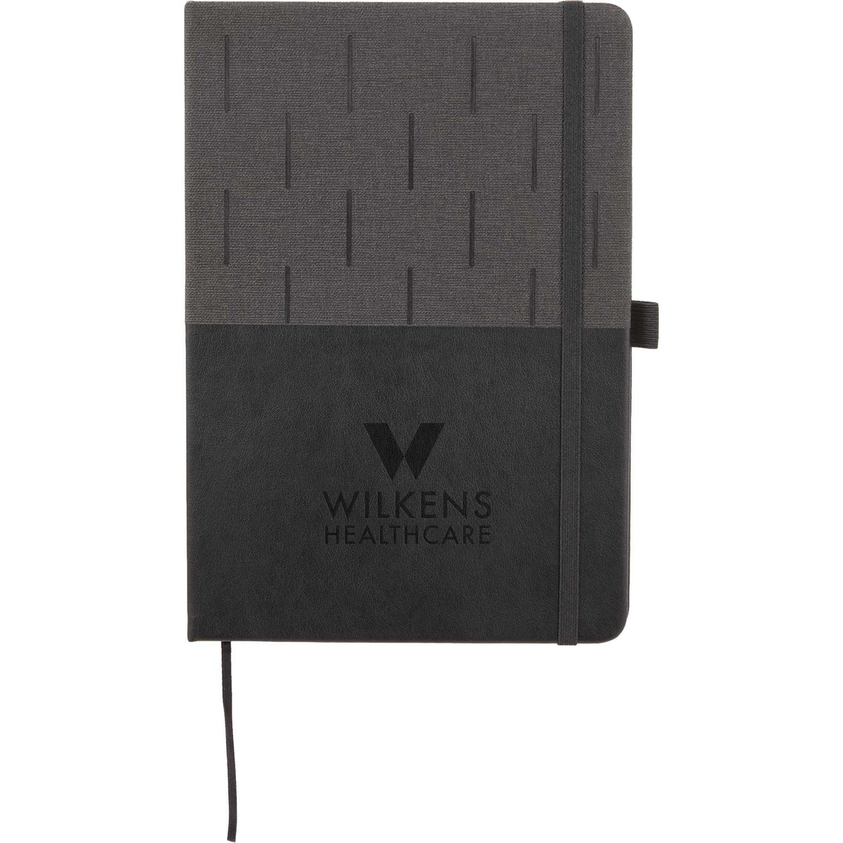 Chesapeake Recycled Journal, 5.5 x 8.5 Inches Debossing - Black - Front