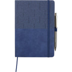 Chesapeake Recycled Journal, 5.5 x 8.5 Inches Debossing - Navy - Detail