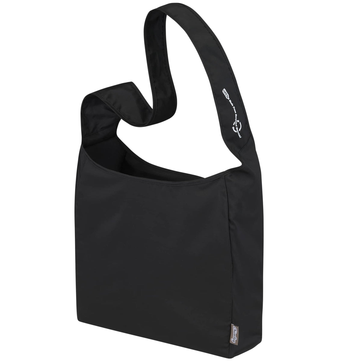 ChicoBag rePETe Crossbody Sling Tote - Black - Left Angle 3