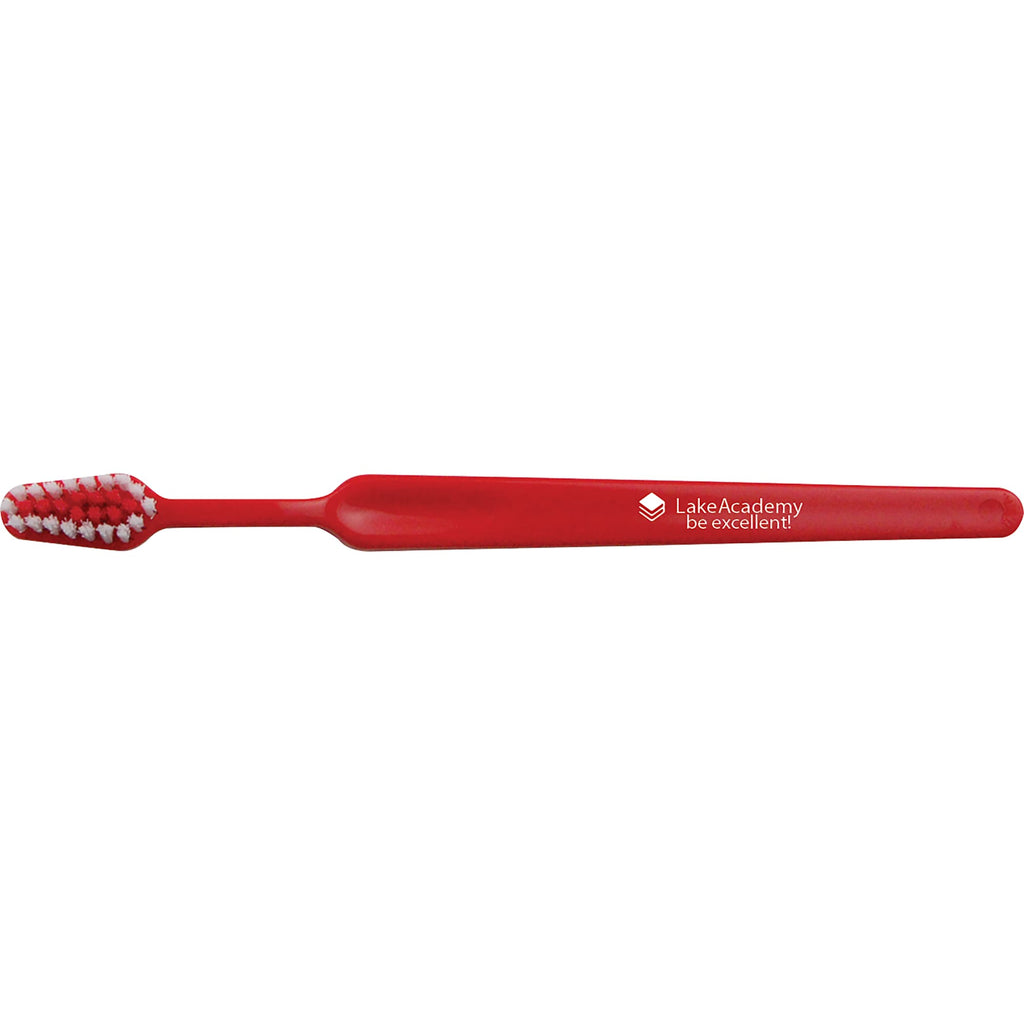 Child Size Toothbrush for Ages 4 to 8 - Red - Front