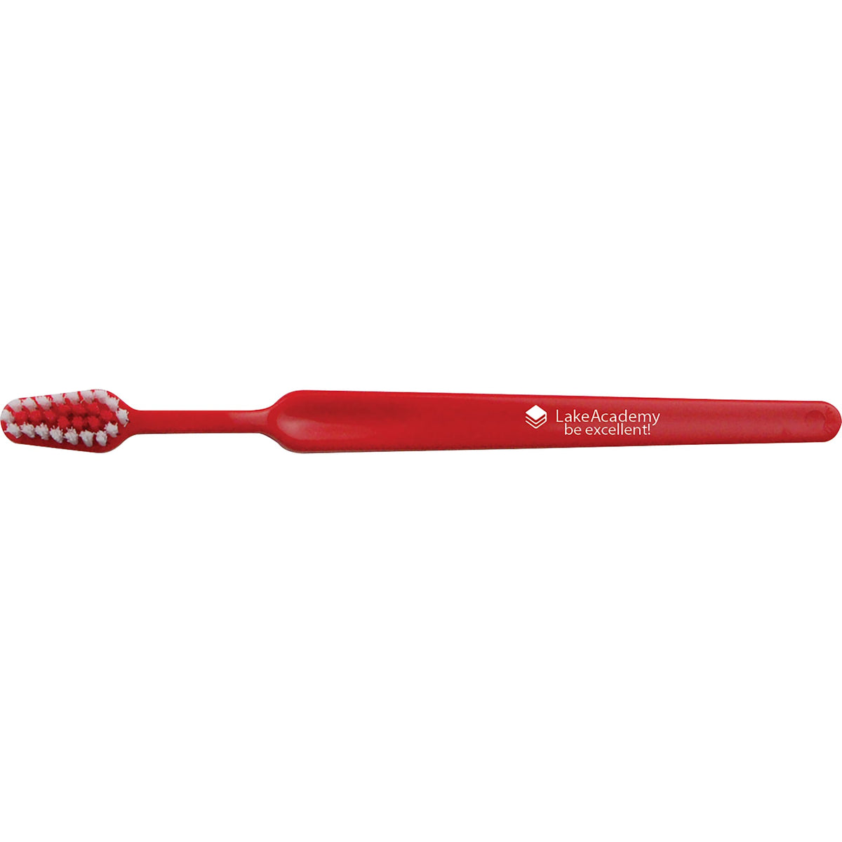 Child Size Toothbrush for Ages 4 to 8 - Red - Front