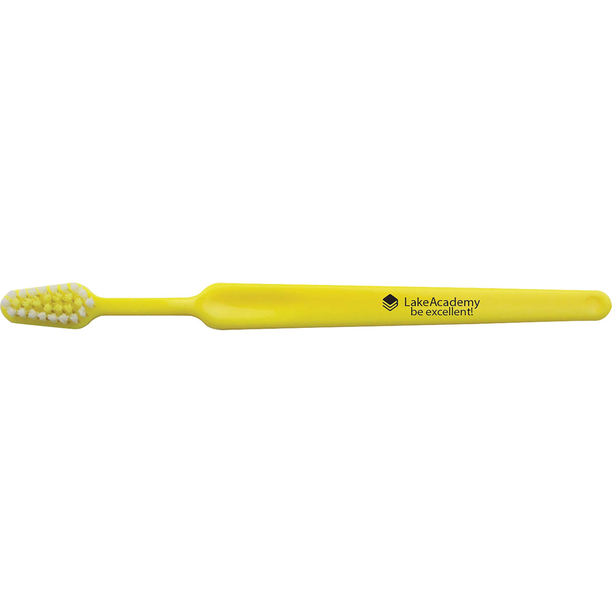Child Size Toothbrush for Ages 4 to 8 - Yellow - Front