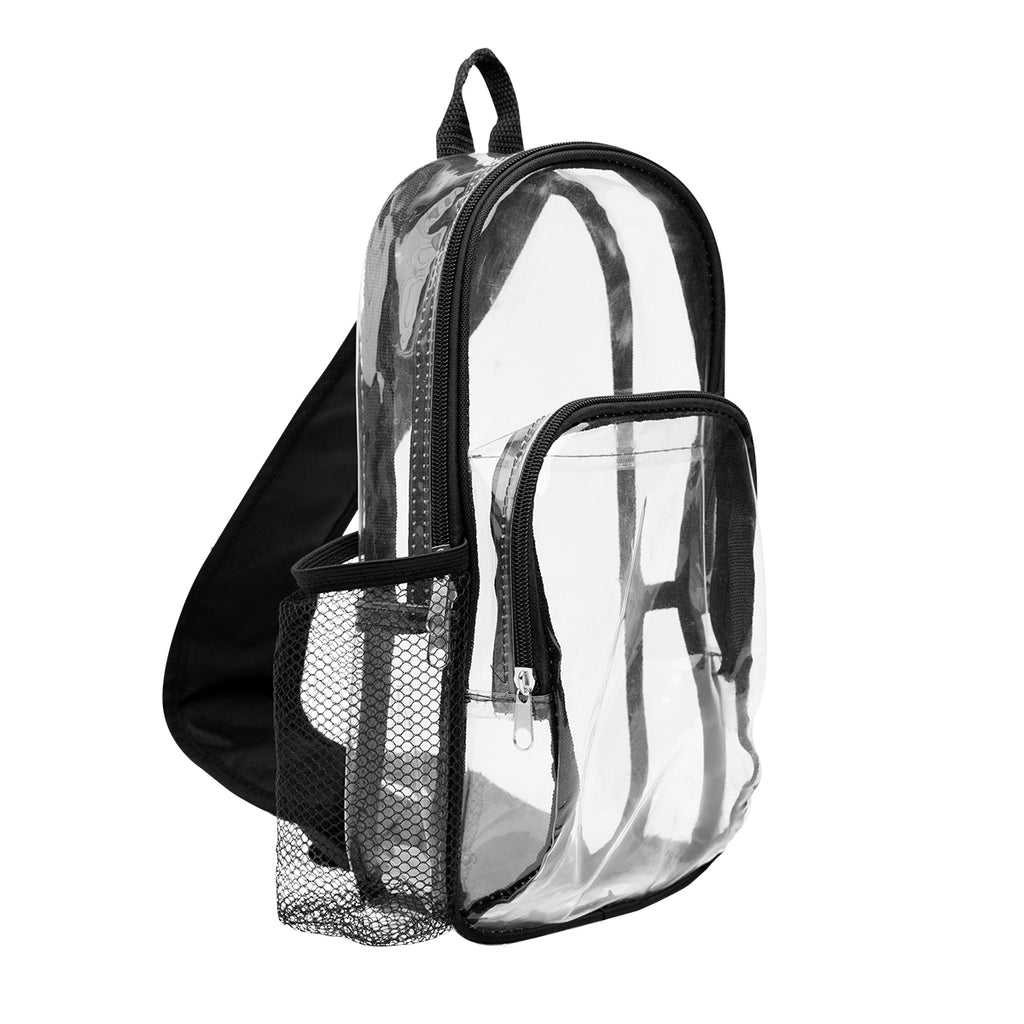 Chloe Crossbody Sling Bag, Clear - Angle