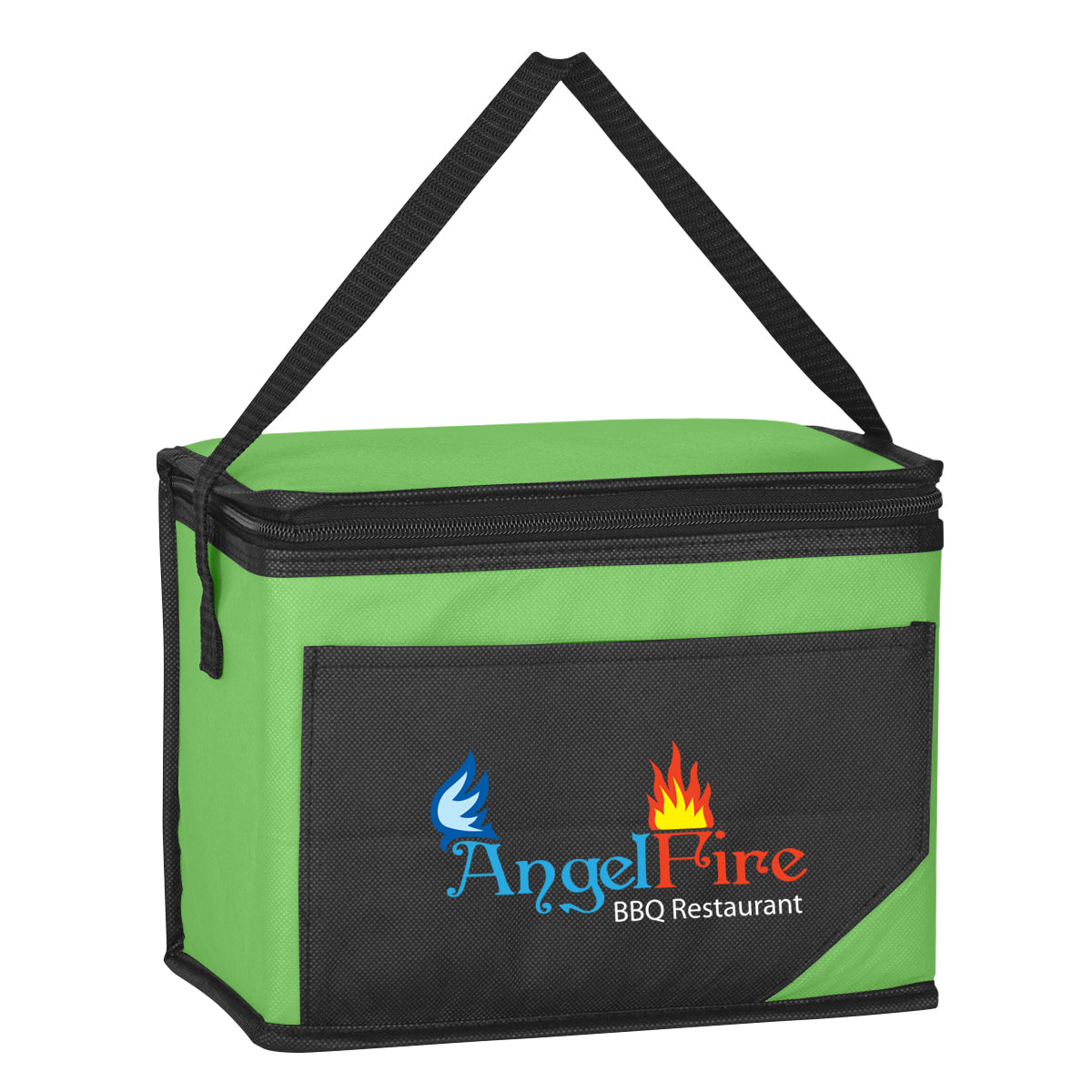 Chow Time Cooler Bag, Non-Woven - Lime Green - Colorbrite