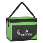 Chow Time Cooler Bag, Non-Woven - Lime Green - Silk Screen