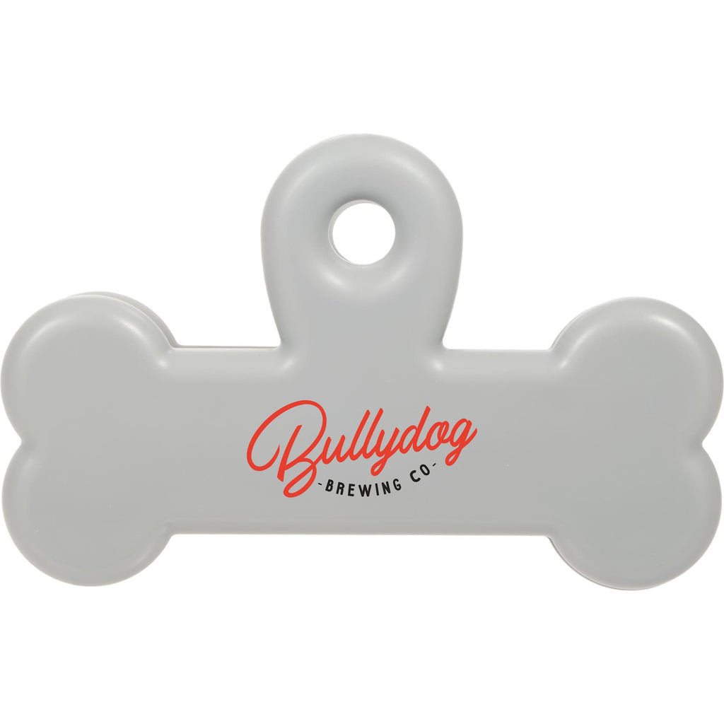ChowTime Dog Bone Pet Food Bag Clip - Gray - Front