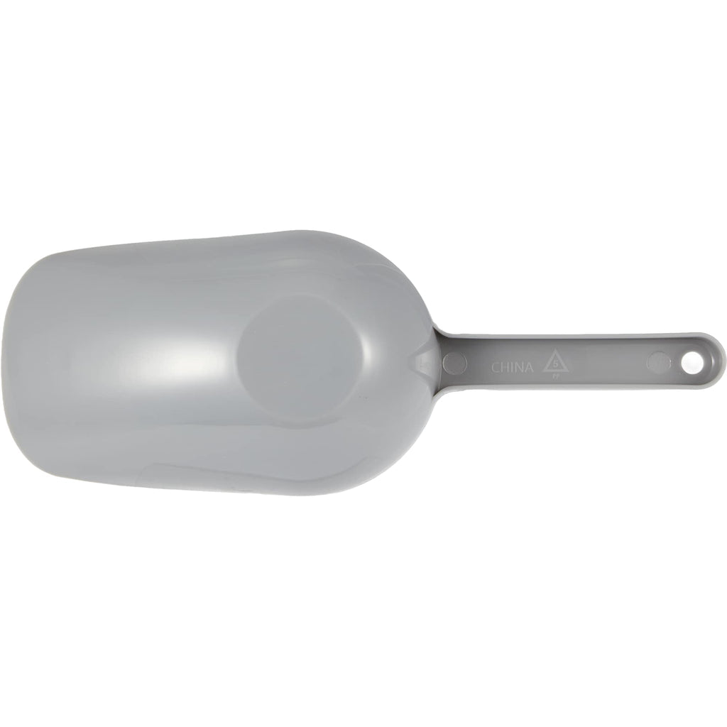 ChowTime Pet Food Scoop with Measuring Marks - Gray - Back