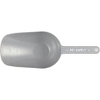 ChowTime Pet Food Scoop with Measuring Marks - Gray - Front