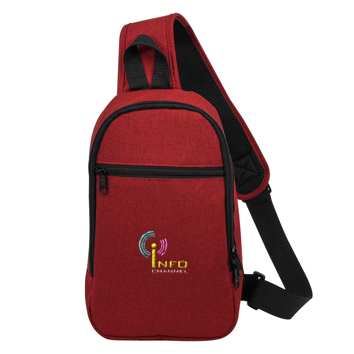 Chris Sling Bag, Crossbody - Red - Embroidery