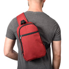 Chris Sling Bag, Crossbody - Red - Inset