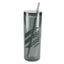 Chroma Skinny Tumbler in Recycled Acrylic, 16 oz - Black - Front