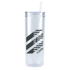 Chroma Skinny Tumbler in Recycled Acrylic, 16 oz - Clear - Front 2
