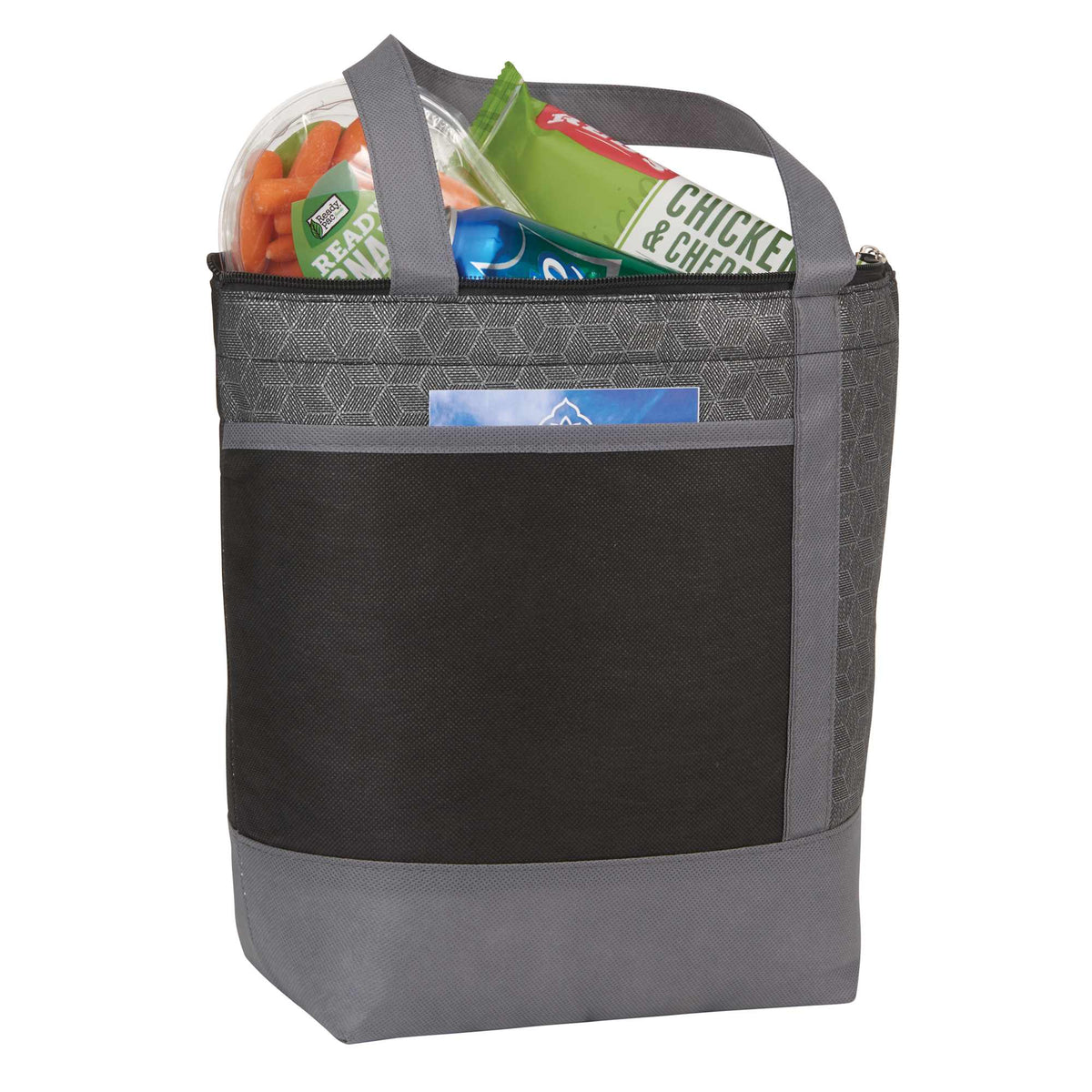 Chrome Non-Woven Lunch Cooler for 9 Cans - Black - Photo 3