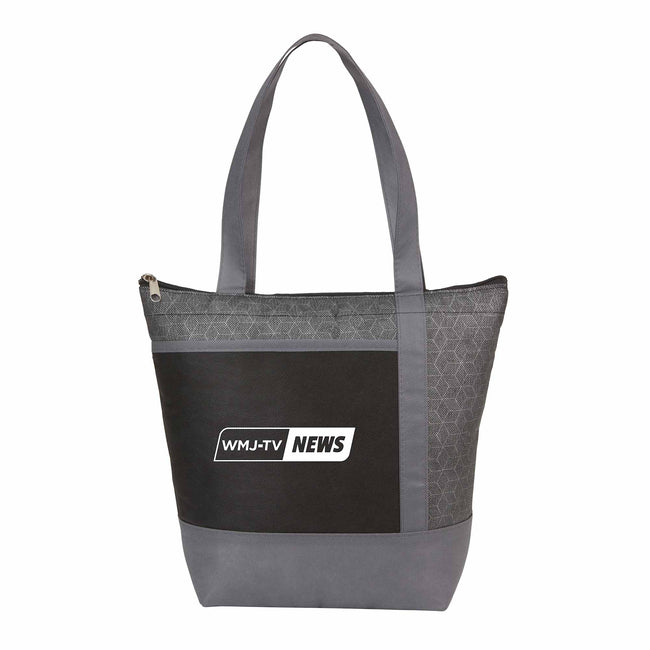Chrome Non-Woven Lunch Cooler for 9 Cans Full Color