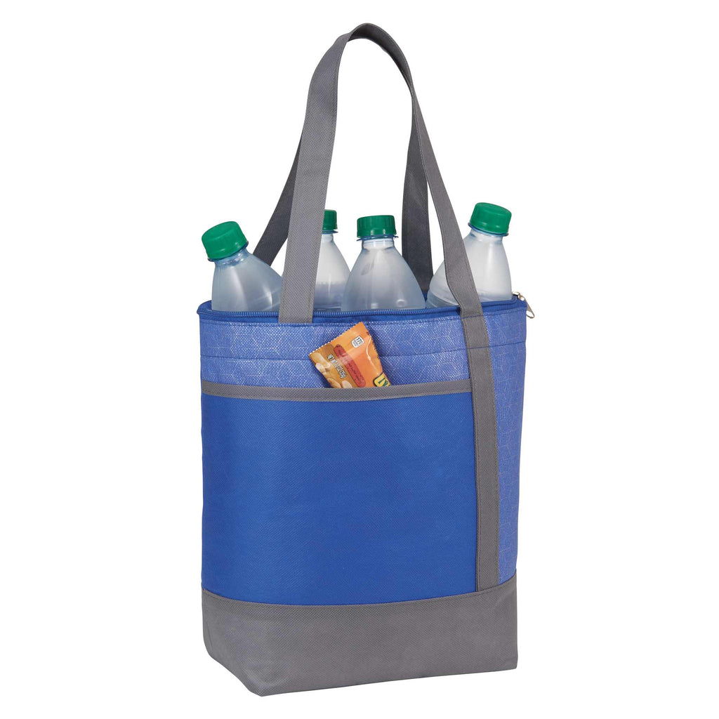 Chrome Non-Woven Lunch Cooler for 9 Cans Full Color - Royal - Photo 2