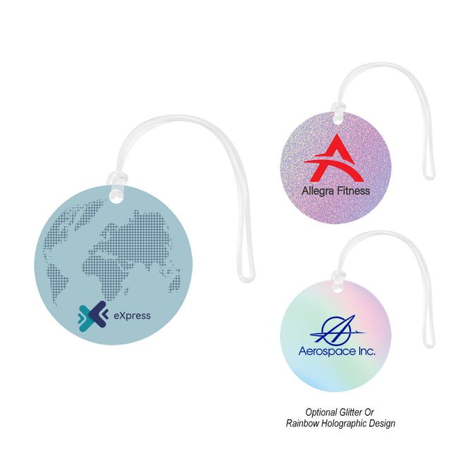 Circular Acrylic Luggage Tag