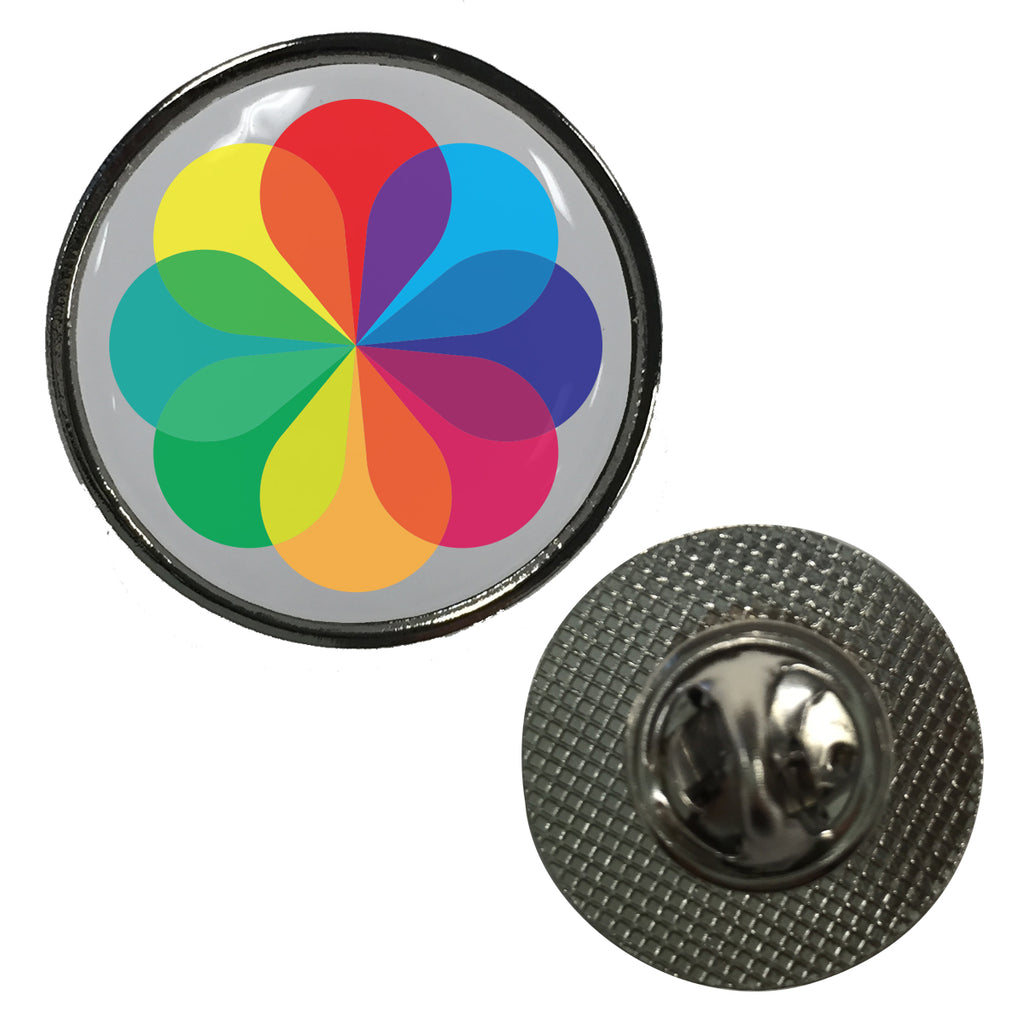 Circular Dome Lapel Pin