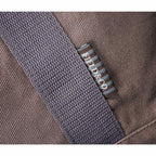 Classic Cotton Canvas Duffel Bag with Clip Down Sides, 20 Inches Debossing - Gray - Photo 2