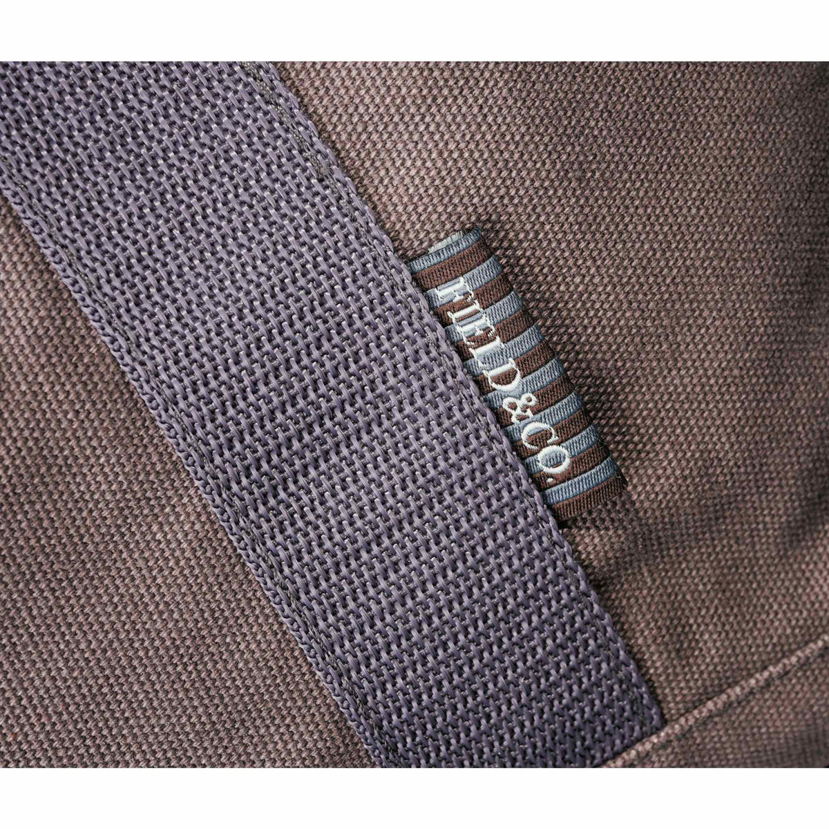 Classic Cotton Canvas Duffel Bag with Clip Down Sides, 20 Inches Debossing - Gray - Photo 2
