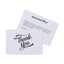 Classic Thank You Card, 6 x 4 Inches Full Color - White - View 1