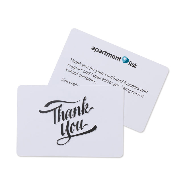 Classic Thank You Card, 6 x 4 Inches Full Color
