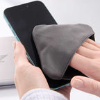Clean Screen Pocket Cleaning Cloth Full Color - Black - Propped