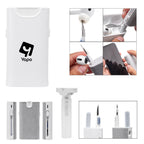 Cleaning Set for Wireless Earbuds - White with Gray - Silk Screen