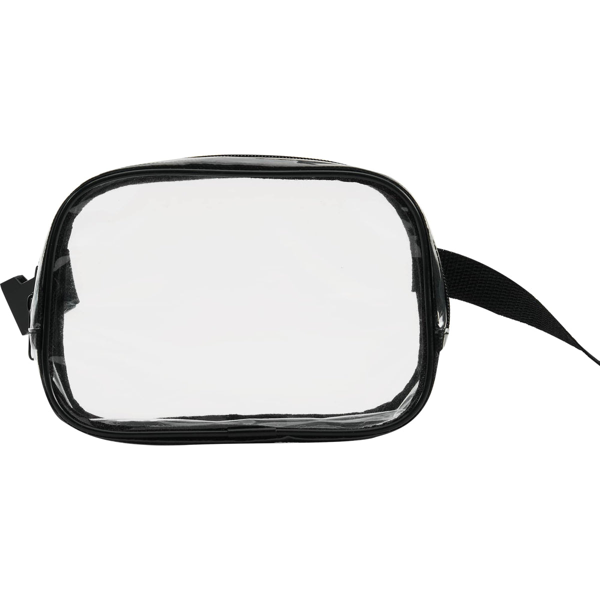 Clear Crossbody Pack for Stadiums and Concerts - Black - Back