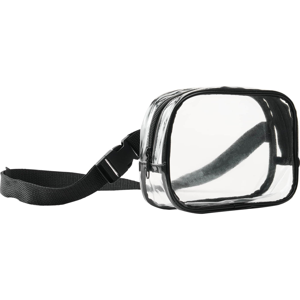 Clear Crossbody Pack for Stadiums and Concerts - Black - Right Angle 2