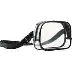 Clear Crossbody Pack for Stadiums and Concerts - Black - Right Angle 2